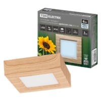 Светильник накладной светодиодный квадрат “Даунлайт” СПО (сосна) 6 Вт 120*120*32 мм 4000К TDM