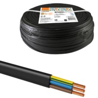 Шнур ШВВПмб 3х0,5 (200м), черный Народный