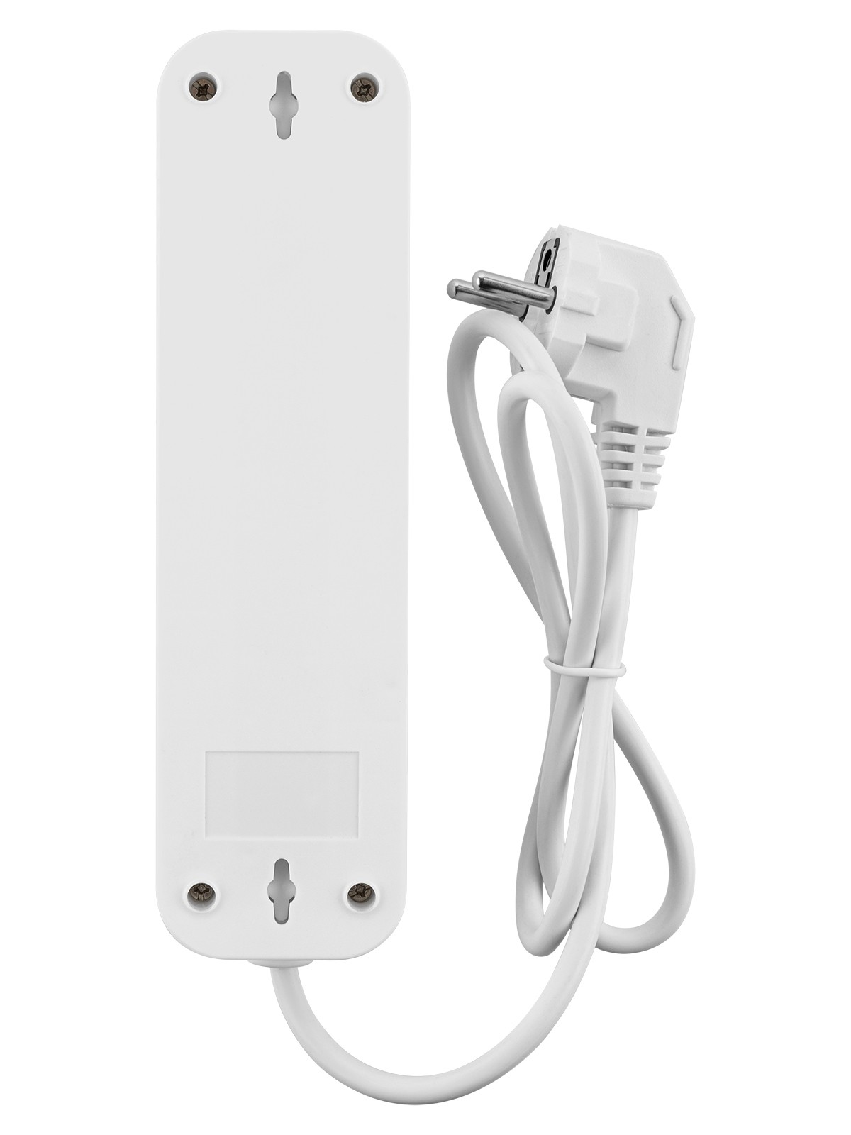 Удлинитель 4 гнезда, 3 метра, б/з, 10 А, 2300 Вт, белый, НАРОДНЫЙ У-42016 — изображение 4