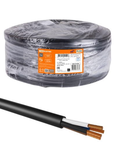 Кабель КГТП-ХЛ 4х4(N)-0,66 ГОСТ (100м) TDM