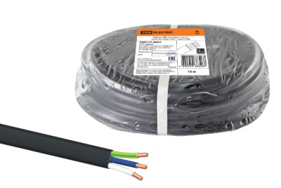 Кабель ВВГ-Пнг(А)-LS 3х1,5 ок(N, PE)-0,66 ГОСТ (10м) TDM