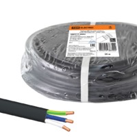 Кабель ВВГ-Пнг(А)-LS 3х1,5 ок(N, PE)-0,66 ГОСТ (20м) TDM