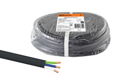 Кабель ВВГ-Пнг(А)-LS 3х1,5 ок(N, PE)-0,66 ГОСТ (20м) TDM