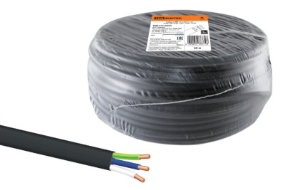 Кабель ВВГ-Пнг(А) 3х1,5 ок(N, PE)-0,66 ГОСТ (50м) TDM