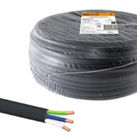 Кабель ВВГ-Пнг(А)-LS 3х6 ок(N, PE)-0,66 ГОСТ (100м) TDM