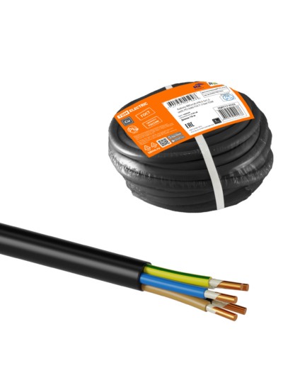 Кабель ВВГнг(А)-FRLS 5х1,5 ок(N, PE)-0,66 ГОСТ (10м) TDM
