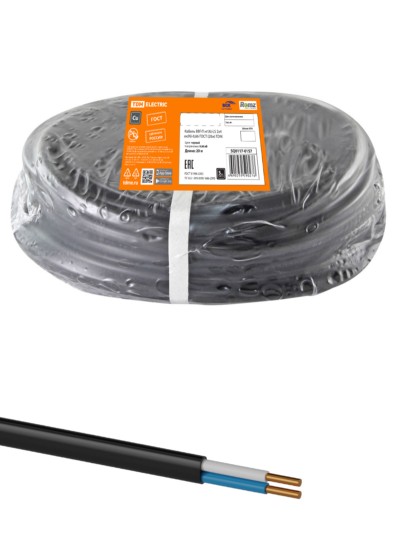 Кабель ВВГ-Пнг(А)-LS 2х4 ок(N)-0,66 ГОСТ (20м) TDM