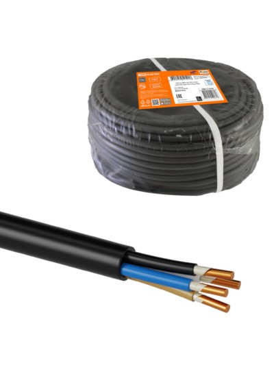 Кабель ВВГнг(А)-FRLS 4х2,5 ок(N)-0,66 ГОСТ (50м) TDM