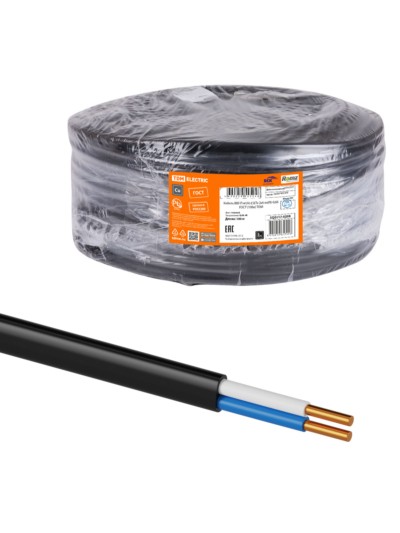 Кабель ВВГ-Пнг(А)-LSLTx 2х6 ок(N)-0,66 ГОСТ (100м) TDM