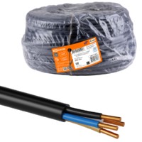Кабель ВВГнг(А)-LSLTx 4х6 ок(N, PE)-0,66 ГОСТ (100м) TDM