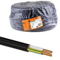 Кабель ВВГнг(А)-LSLTx 3х6 ок(N, PE)-0,66 ГОСТ (100м) TDM