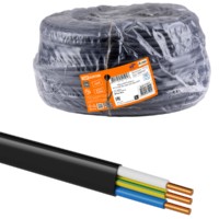 Кабель ВВГ-Пнг(А)-LS 3х2,5 ок(N, PE)-0,66 ГОСТ (90м) TDM