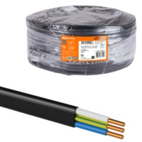 Кабель ВВГ-Пнг(А)-LS 3х1,5 ок(N, PE)-0,66 ГОСТ (разномер) TDM