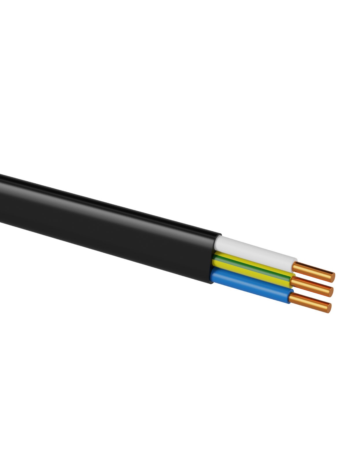 Кабель ВВГ-Пнг(А)-LSLTx 3х1,5 ок(N, PE)-0,66 ГОСТ (разномер) TDM — изображение 2