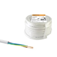 Провод ПВС 3х1 ГОСТ (5м), белый TDM