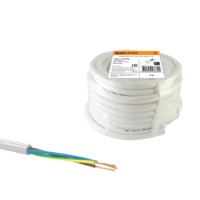 Провод ПВС 3х2,5 ГОСТ (5м), белый TDM