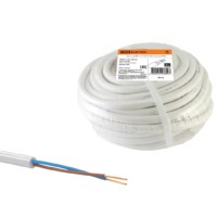 Провод ПВС 2х1 ГОСТ (20м), белый TDM