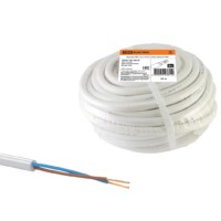 Провод ПВС 2х1,5 ГОСТ (20м), белый TDM