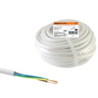 Провод ПВС 3х2,5 ГОСТ (20м), белый TDM