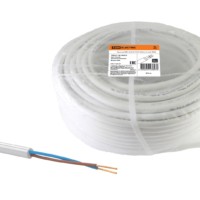 Провод ПВС 2х0,75 ГОСТ (50м), белый TDM