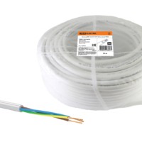 Провод ПВС 3х0,75 ГОСТ (50м), белый TDM