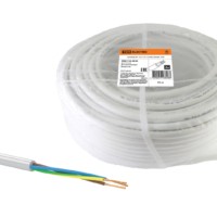 Провод ПВС 3х1 ГОСТ (50м), белый TDM