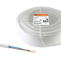 Провод ПВС 2х2,5 ГОСТ (100м), белый TDM