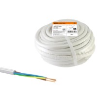 Провод ПВС 3х4 ГОСТ (20м), белый TDM