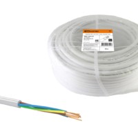 Провод ПВС 5х4 ГОСТ (50м), белый TDM