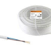 Провод ПВС 2х6 ГОСТ (100м), белый TDM