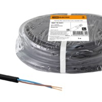 Провод ПВС 2х0,75 ГОСТ (5м), черный TDM