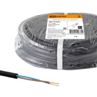 Провод ПВС 2х1 ГОСТ (5м), черный TDM