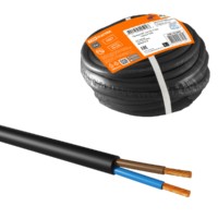 Провод ПВС 2х6 ГОСТ (5м), черный TDM