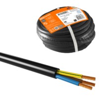 Провод ПВС 3х6 ГОСТ (5м), черный TDM