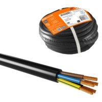 Провод ПВС 5х6 ГОСТ (10м), черный TDM