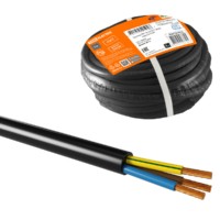 Провод ПВС 3х4 ГОСТ (20м), черный TDM