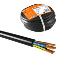 Провод ПВС 5х0,75 ГОСТ (20м), черный TDM