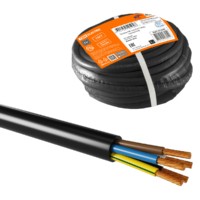 Провод ПВС 5х6 ГОСТ (20м), черный TDM