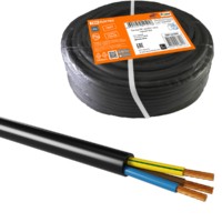 Провод ПВС 3х6 ГОСТ (50м), черный TDM