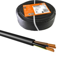 Провод ПВС 4х0,75 ГОСТ (50м), черный TDM