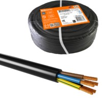 Провод ПВС 5х4 ГОСТ (50м), черный TDM