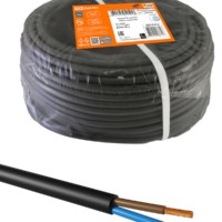 Провод ПВС 2х4 ГОСТ (100м), черный TDM