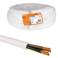 Провод ПВС 4х4 ГОСТ (разномер), белый TDM