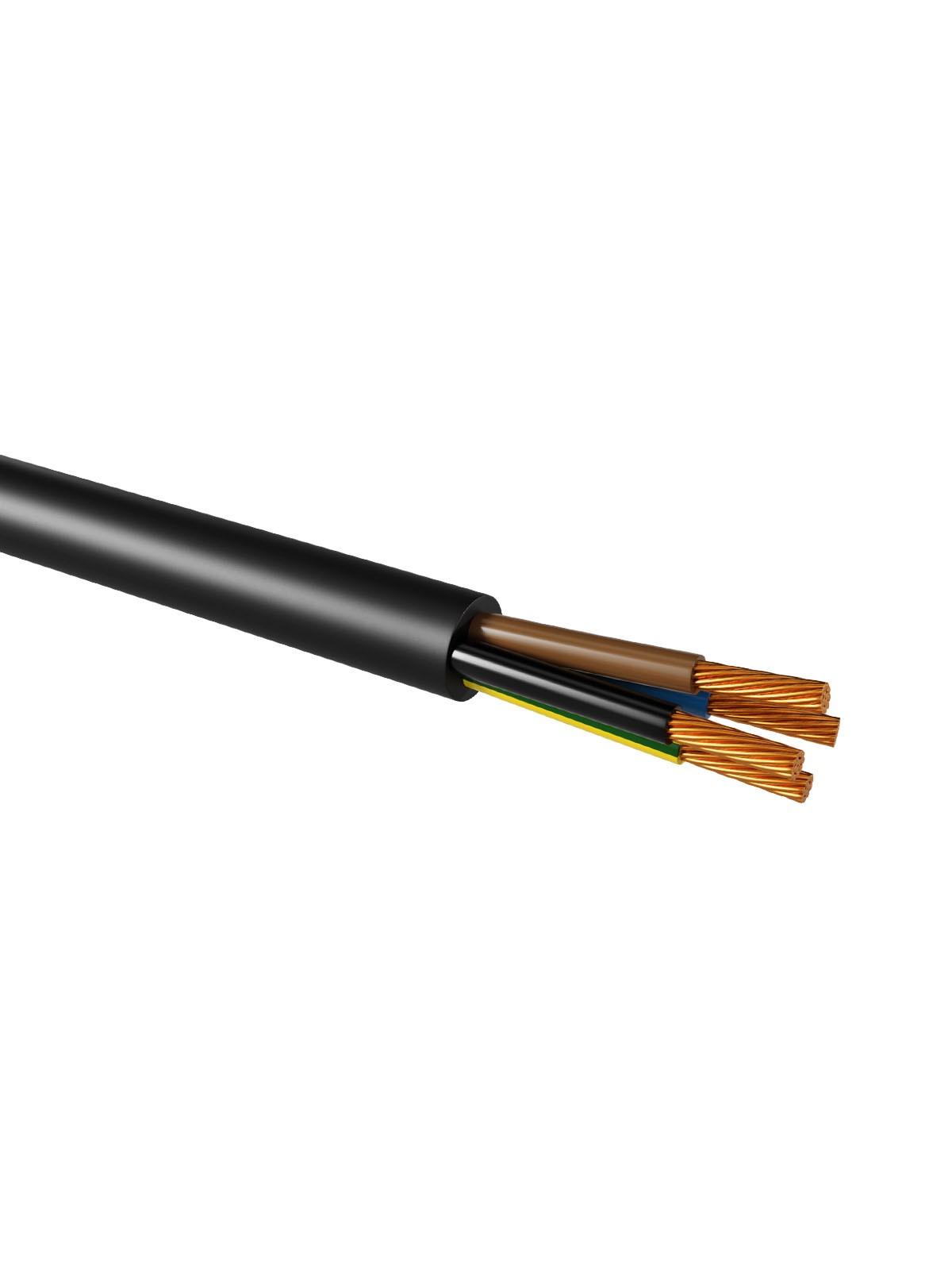 Провод ПВС 4х0,75 ГОСТ (разномер), черный TDM — изображение 2