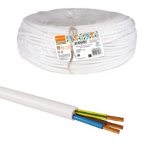 Провод ПВСмб 3х1 (разномер), белый Народный