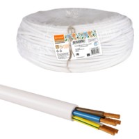 Провод ПВСмб 5х0,75 (разномер), белый Народный