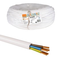 Провод ПВСмб 5х2,5 (разномер), белый Народный