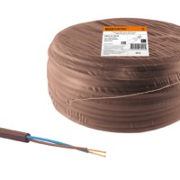 Провод ПВС 2х2,5 ГОСТ (20м), коричневый “ЭКО” TDM
