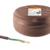 Провод ПВС 3х0,75 ГОСТ (20м), коричневый “ЭКО” TDM