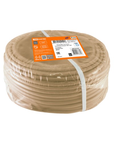 Провод ПВС 3х0,75 ГОСТ (разномер), бежевый "ЭКО" TDM — изображение 3